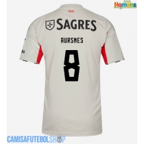 Camisa de time de futebol Benfica Fredrik Aursnes #8 Replicas 2º Equipamento 2025-26 Manga Curta